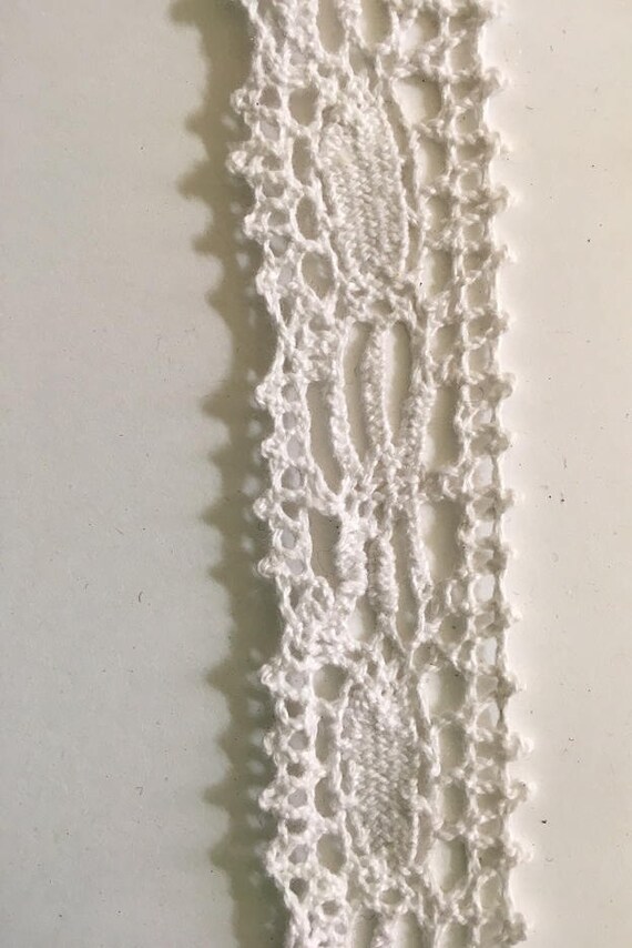white crochet lace trim