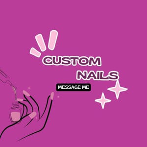 Custom Press On Nails | Personalized 3D Nail Art Design | Handmade Luxury Fake Nails Tailored to Your Style