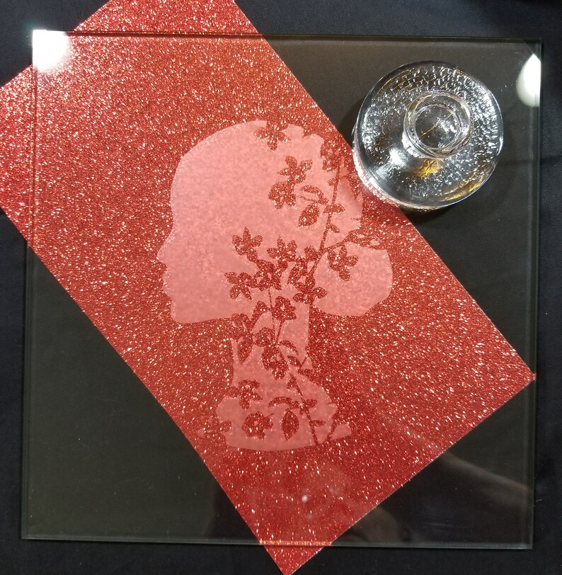 Glass Muller Slab 10x10x1/8 Microetched Etsy