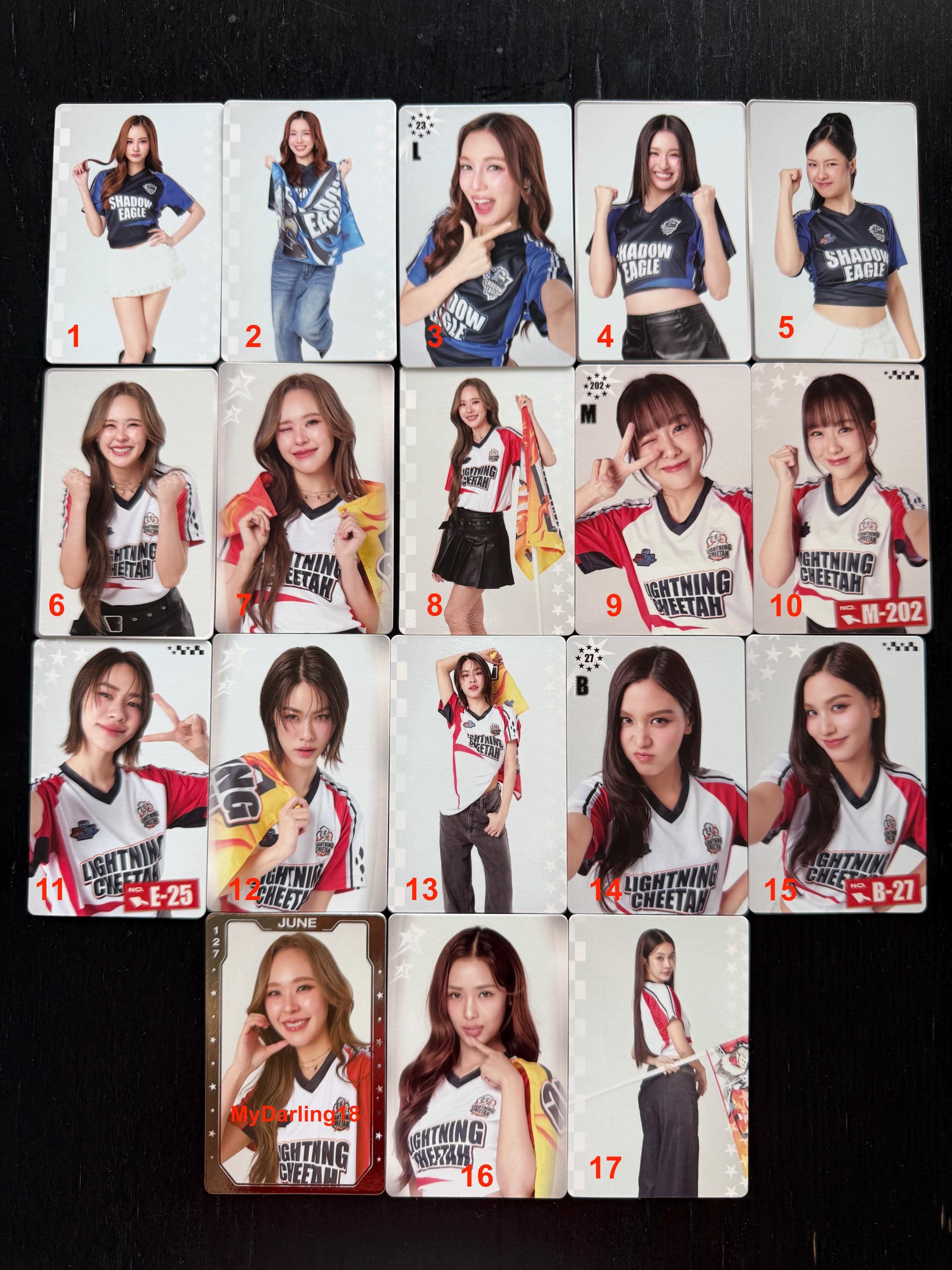 Official GMMTV Starlympics 2025 Girls Photo Cards | Lightning