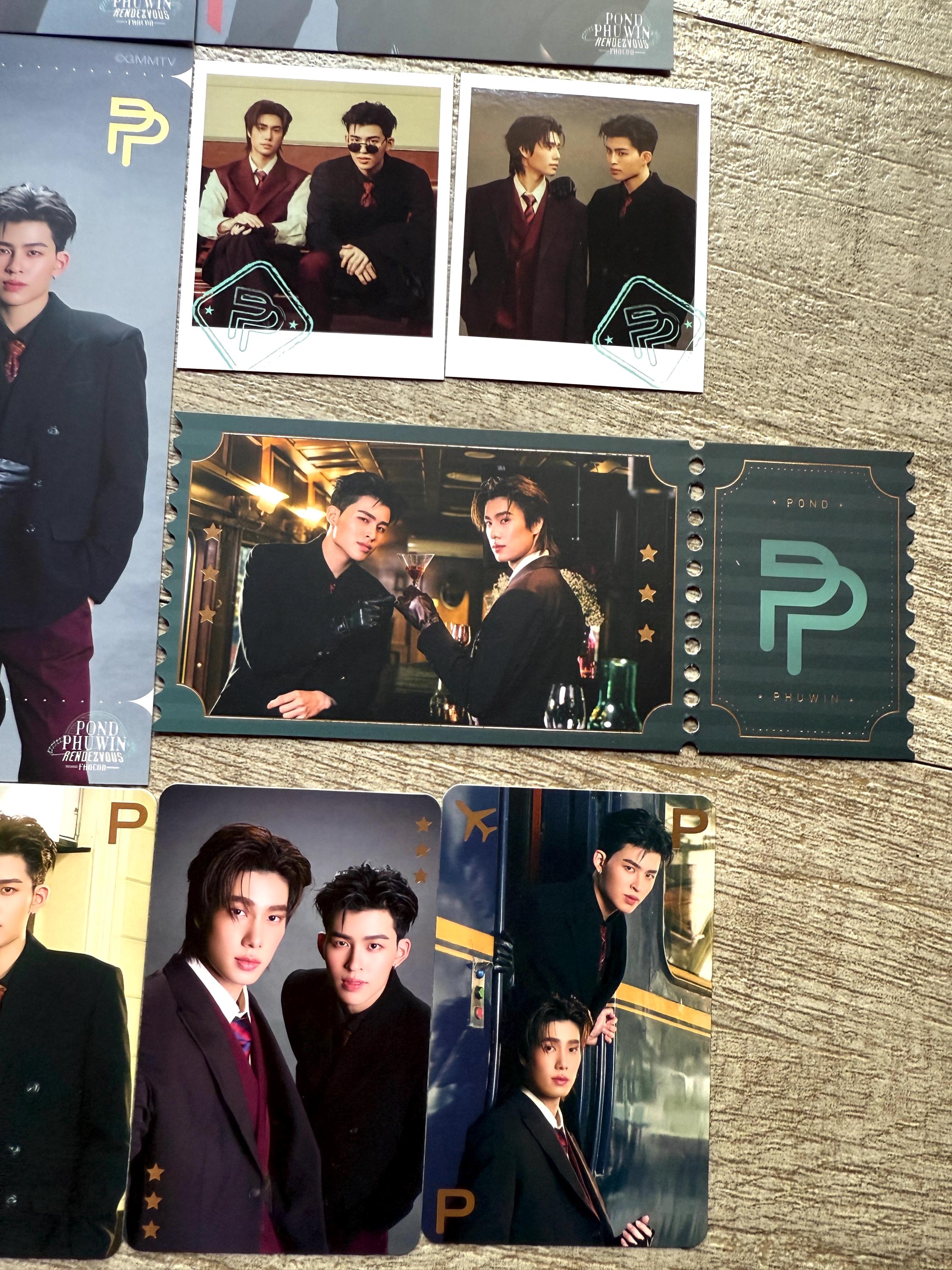 Official GMMTV Pond Phuwin Rendezvous Fancon Mini Photo Set - Thai