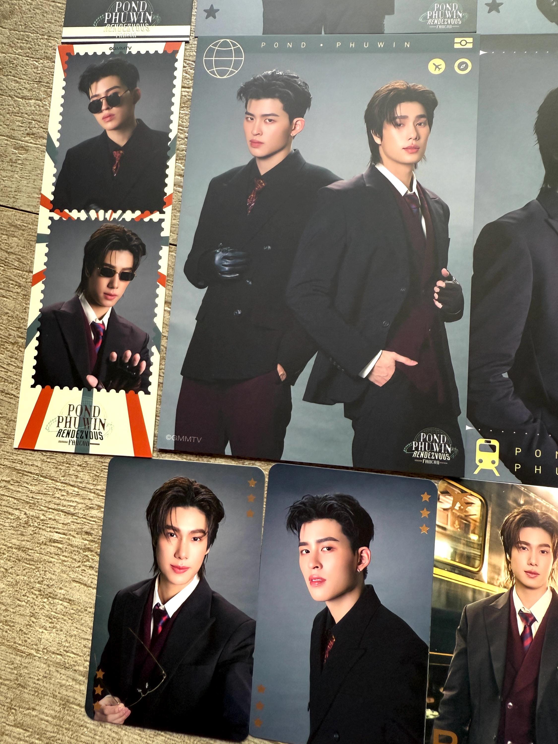 Official GMMTV Pond Phuwin Rendezvous Fancon Mini Photo Set - Thai