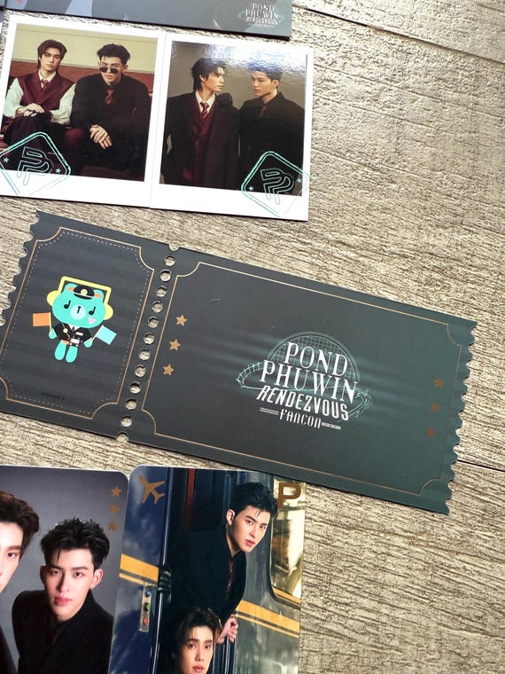 Official GMMTV Pond Phuwin Rendezvous Fancon Mini Photo Set - Thai
