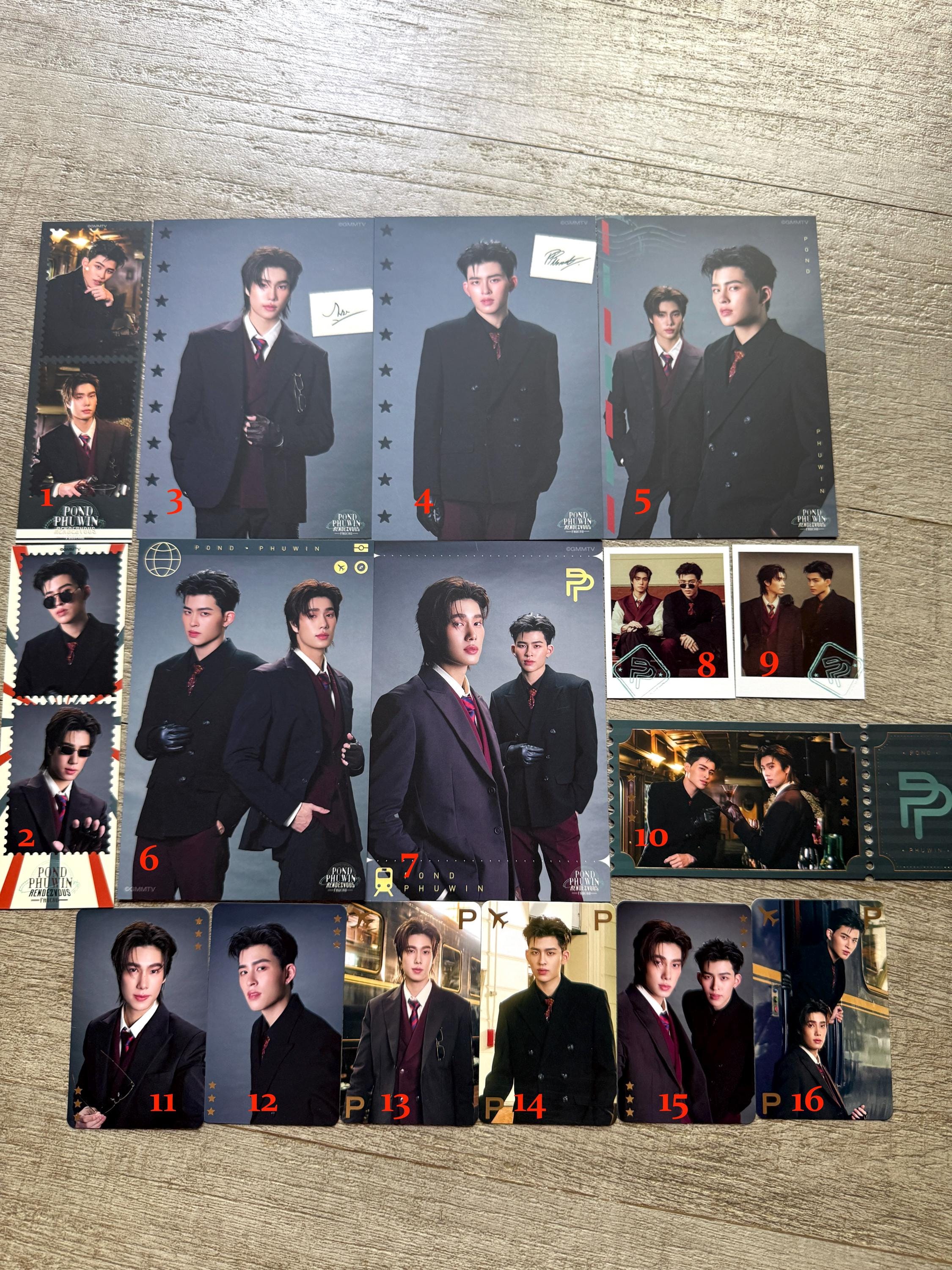 Official GMMTV Pond Phuwin Rendezvous Fancon Mini Photo Set - Thai
