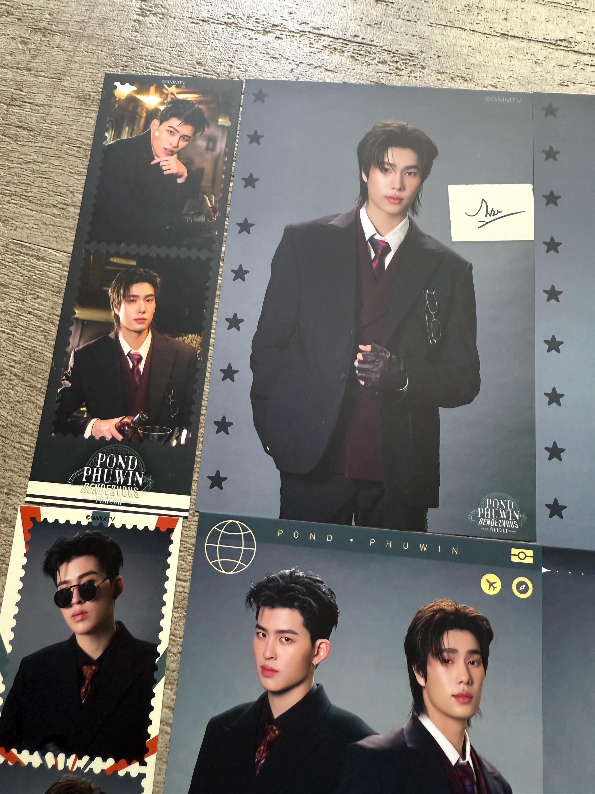 Official GMMTV Pond Phuwin Rendezvous Fancon Mini Photo Set - Thai