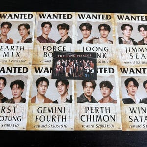 Officiële Gmmtv LOL 2024-merchandise - Light Stick-poster| VijverPhuwin JimmySea GeminiVierde EersteKhaotung JoongDunk WinnySatang ForceBoek AardeMix