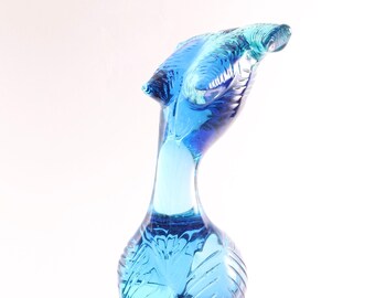 Elevate, blown glass torso sculpture