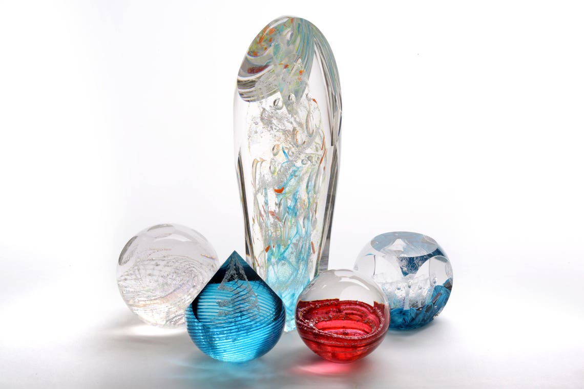 Cremation Art, Blown Glass, Eternal Flame Etsy