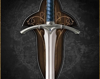 Return of the King's Inspired Sword: King Turgon of Gondolin 44” Steel Replica Medieval Wall decor