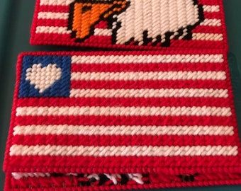 Eagle and Flag Checkbook Cover