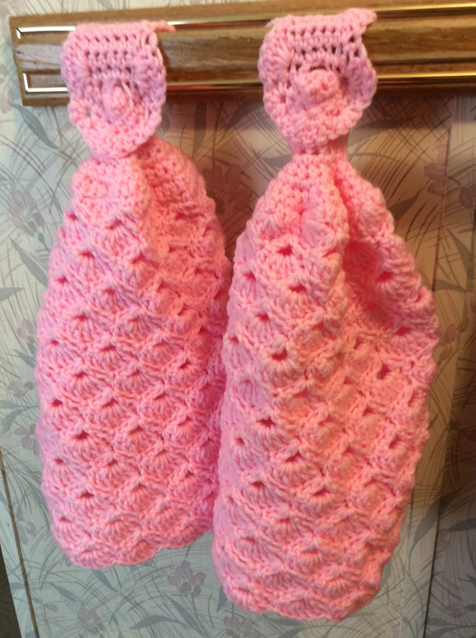 Decorative Crochet Hand Towels Set of 2 Etsy