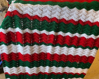 Holiday Chevron Throw