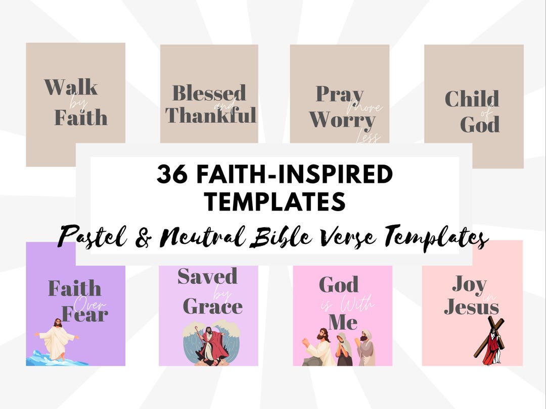 Bible Verse Template Christian Verse Quotes Neutral Instagram Post ...