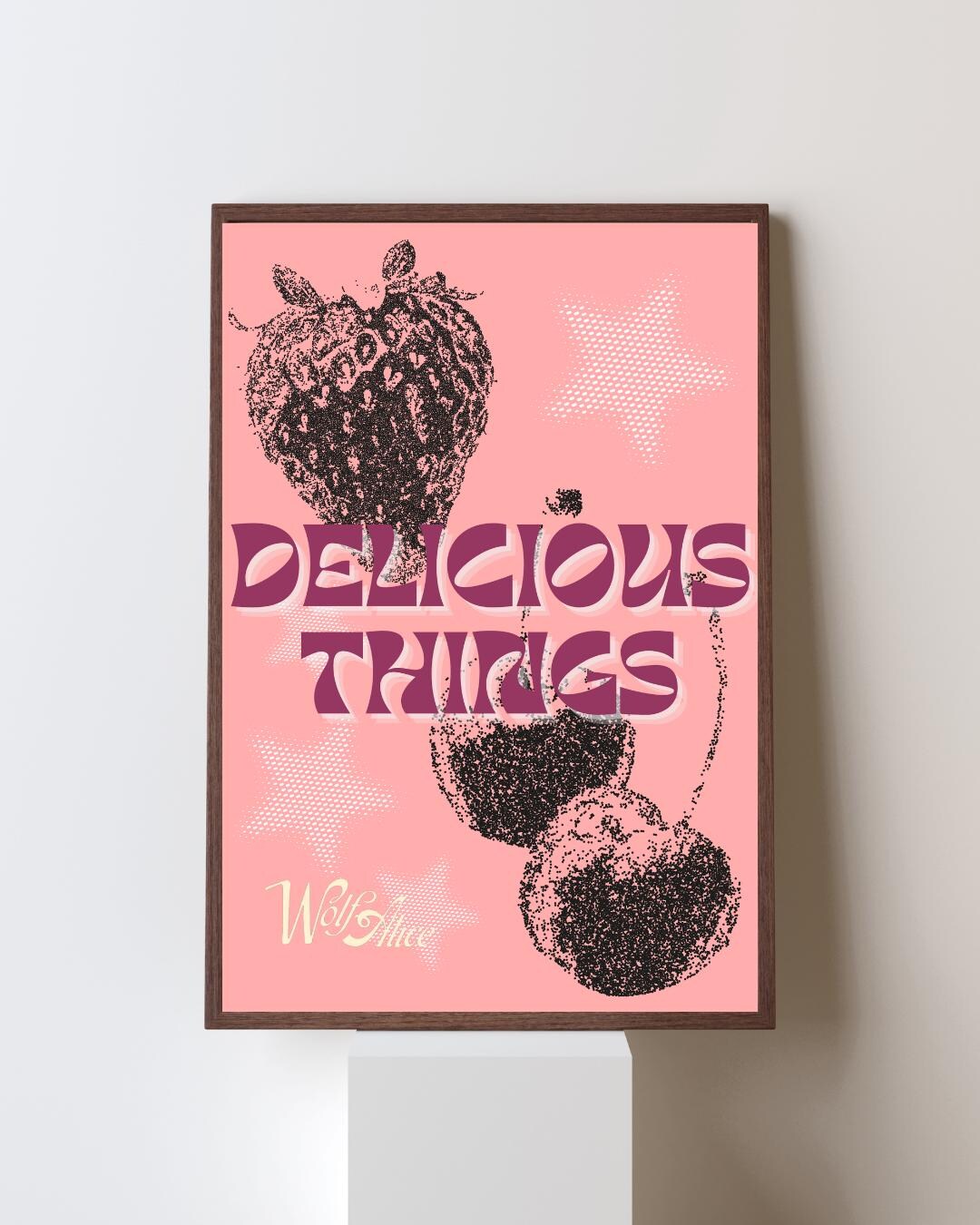 Wolf Alice Delicious Things Poster | Indie Cherry Wall Art ...