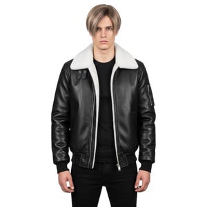 leon re4 jacket, re4 cosplay jacket, re4 jacket, leon kennedy jacket, resident evil jacket, resident evil 4, b3 bomber jacket, aviator shearling, shearling bomber, winter cosplay, halloween jacket, flight jacket, shearling jacket