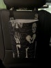 Skeleton glow in the dark Waterproof car trash bag//Trash holder//Skeleton parts car trash caddie//Skeleton car trash can 