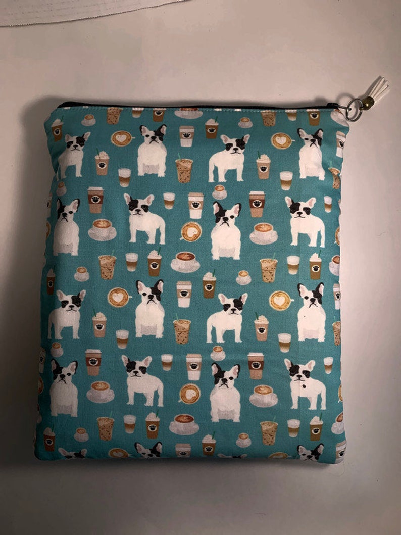 French Bulldog and Coffee planner HolderPlanner CoverPlanner GiftPlanner BagHappy Planner bagStudent gift