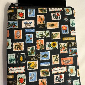 Kindle Paperwhite sleeve stamps/Vintage stamps Paperwhite sleeve/Stamps Kindle paperwhite sleeve/Zippered kindle sleeve