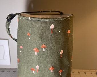 Three sizes//Waterproof, reusable Mushrooms car trash bag/Mini mushroomsCar trash bin/Car trash holder/accessory holder.