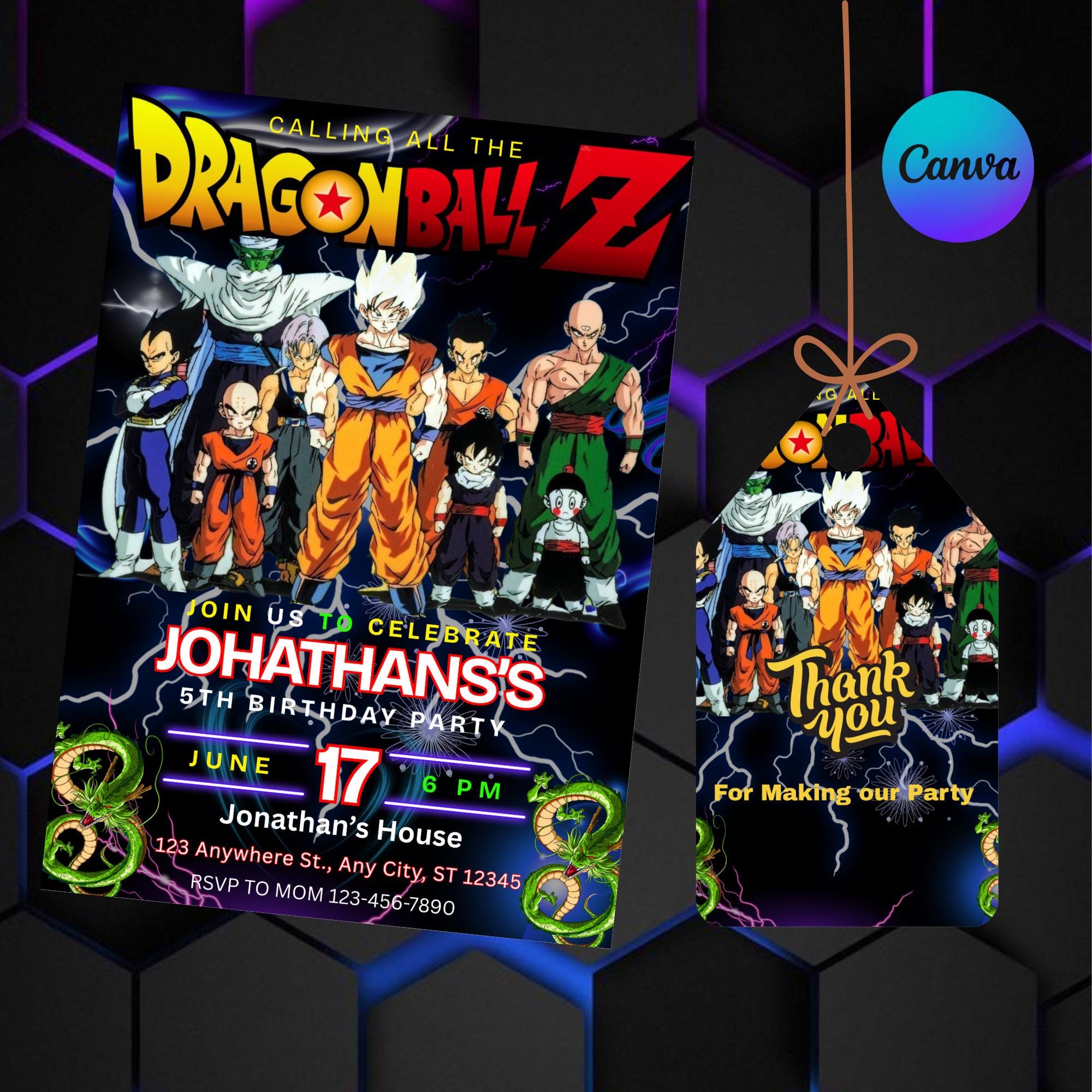 孫悟空 誕生日バースデーカード Dragon ball birthday card - Etsy 日本