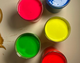 Fluorescent Paints—Set of 5