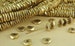 40 Solid Brass Spacer wavy Faceted Beads 6mm Heishi Chip Nugget Disc Brass jewelry making Beading India Flat Metal Natural bracelet Beads 