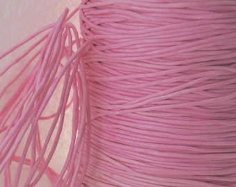 6yds Pink* Cord Waxed linen 1mm String for diy Jewelry making Stringing Knotting Lacing Macrame Bracelet Wrapping Necklace crafting