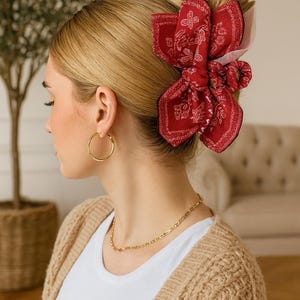 Paisley Bow Hair Clip: Boho Hair Accessory