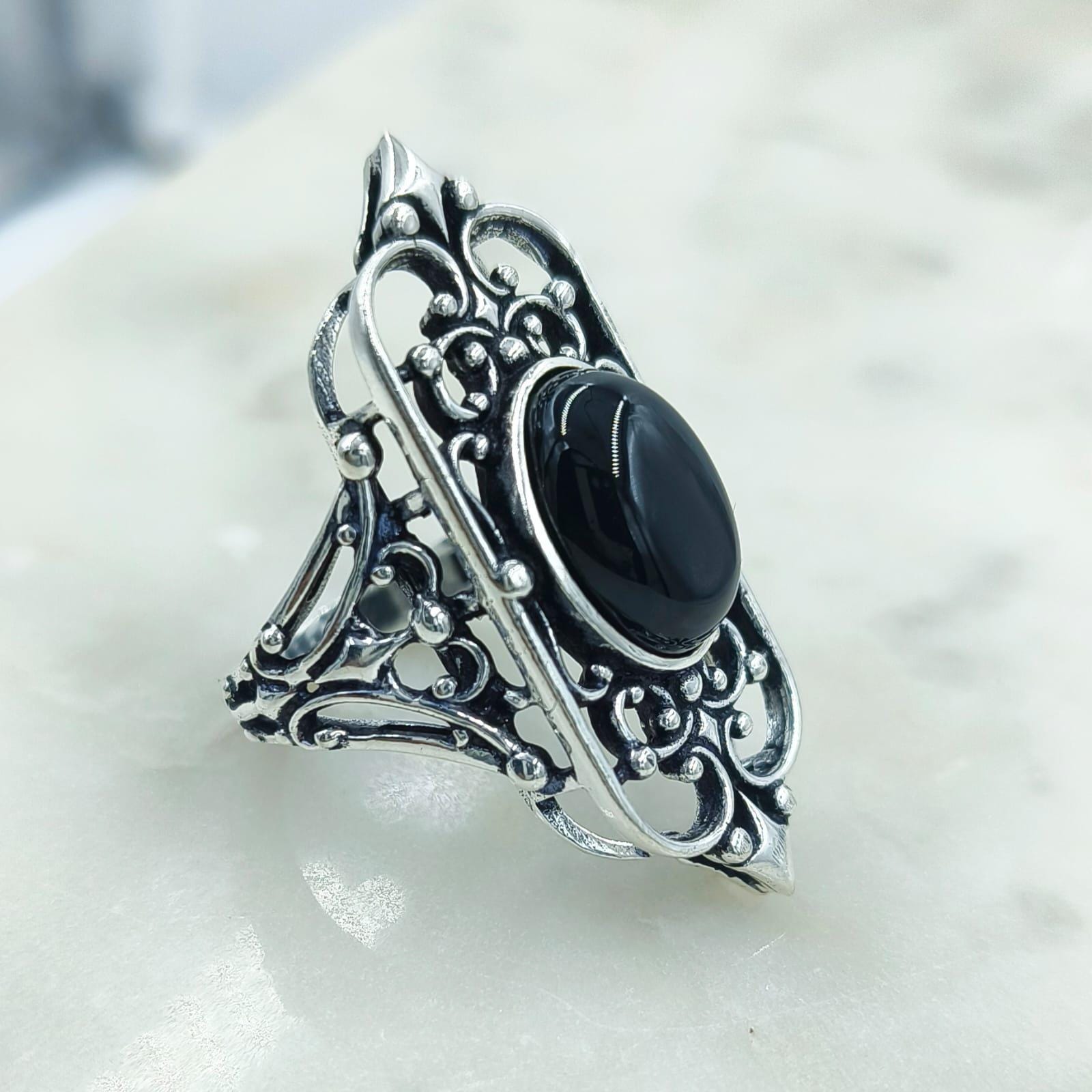 ヴィンテージ オニキス リング - Etsy 日本