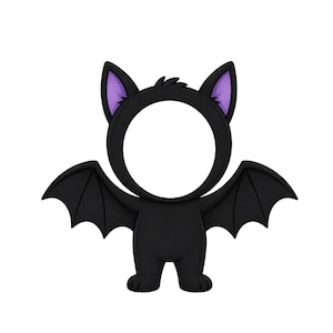 Bat Boy Face Insert PNG | Halloween Costume Template (digital Download ...