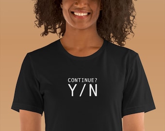 90er Jahre Computer Nostalgie T-Shirt: Retro Y/N Tech Humor Tee