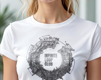 Camiseta del Club Infinite Loop: Camiseta gráfica con humor sobre programación