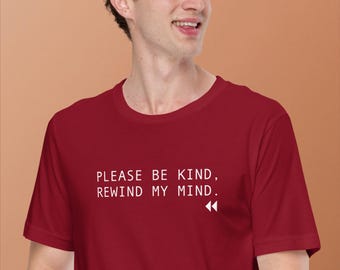 Vintage VHS Rewind T-Shirt: Retro 90er Jahre Humor Grafik T-Shirt