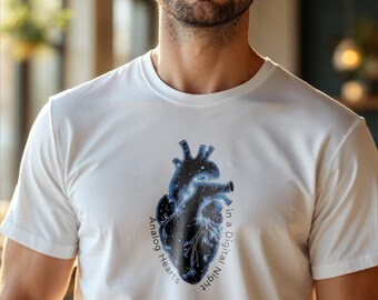 Analog Hearts Graphic Tee: Technik-Liebhaber-T-Shirt