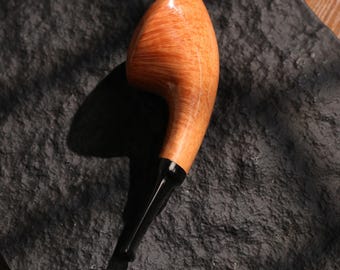 Briar Wood Bent Dublin Pipe with Smooth Danish-Style Finish