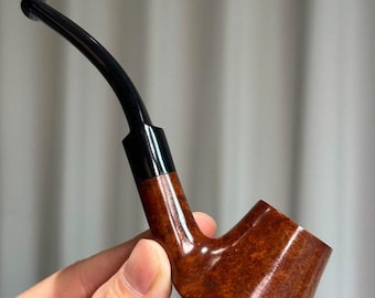 Briar Imported Bent Volcano Clasp Pipe