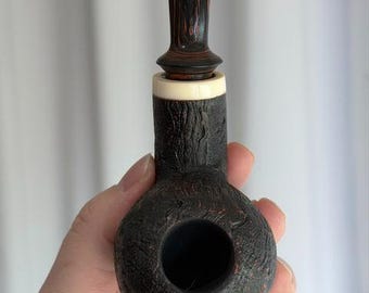 Briar Imported Bent Apple Chamber Pipe