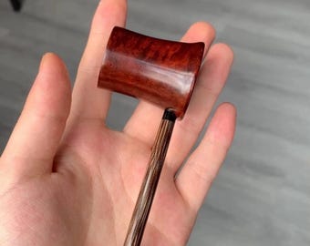 Handmade Popeye Briar Tobacco Pipe, Smooth Finish, Vulcanite Stem