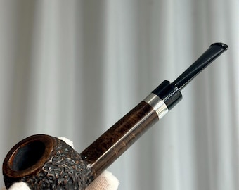 Briar Beginner Friendly Extra Long Shank Billiard Apple Pipe