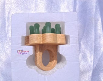 Natural Jade Massaging Comb Designed Head Scalp Luxurious Massager Crystal