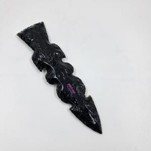 Handgefertigtes Obsidian Ritualmesser: 6-Inch Athame aus Vulkanglas