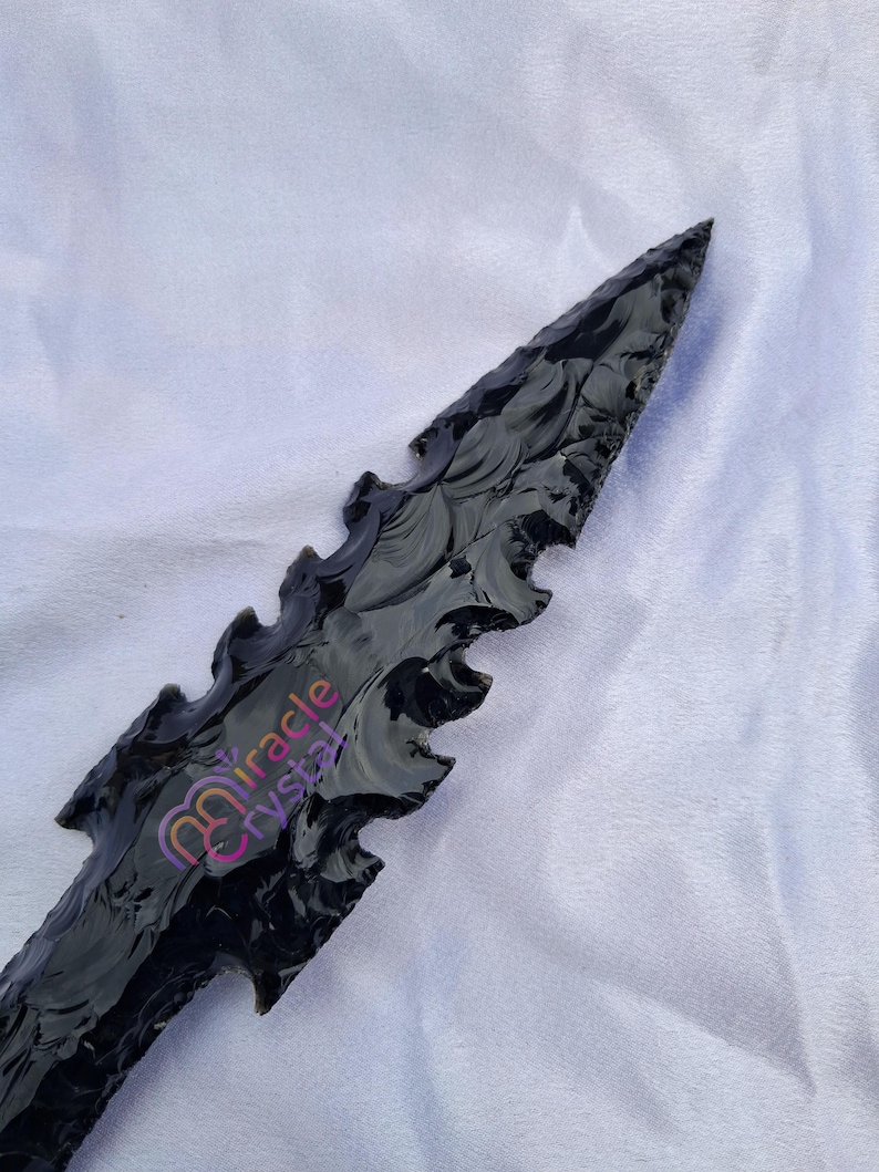 Black Obsidian Ritual Knife: Handcrafted Ceremonial Dagger - Etsy