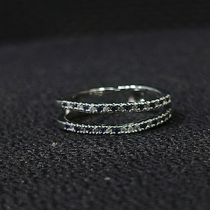 Round Sapphire Ring Enhancer for Engagement Ring, Petal Design Matching Stackable Guard Band, Lab Created Sapphire Ring Jacket,