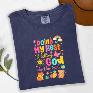 Floral Christian Quote PNG: Preppy Faith Design (Digital Download)