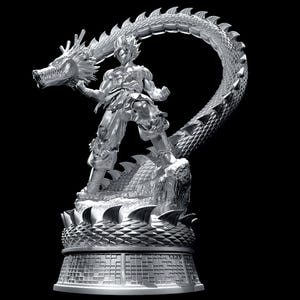 Goku STL: Dragon Ball Z Anime 3D Print Figurine