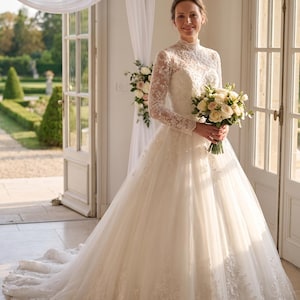 etsy vintage lace dress Vintage Lace Wedding Dress