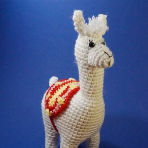 Crocheted Llama Plush: Handmade Stuffed Animal Toy