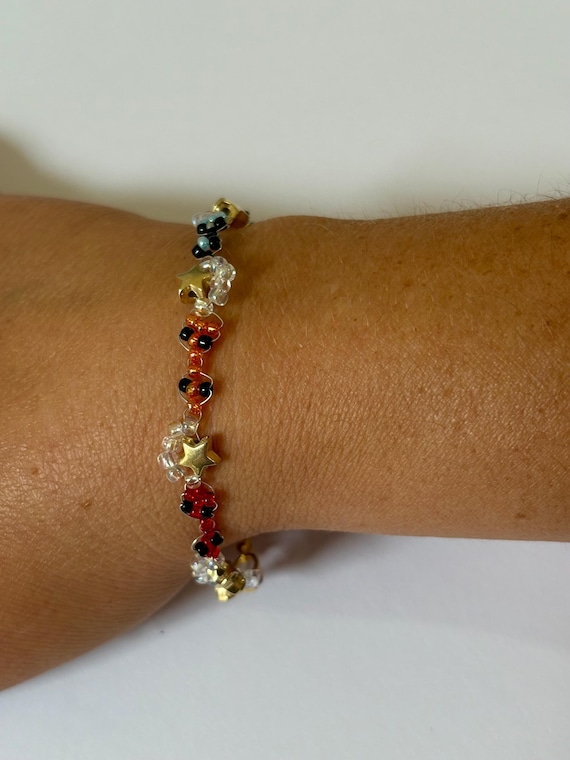 F1 Cars Inspired Beaded Bracelet