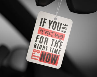 Motivational Car Air Freshener: Positive Vibes, Inspirational Decor