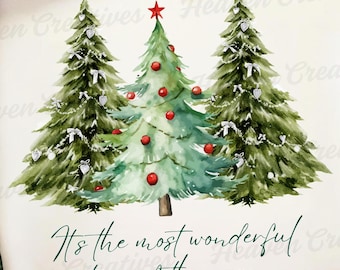 It's the Most Wonderful Time of the year png, Christmas Time PNG, It's The Most Wonderful Time PNG, Vintage Christmas png